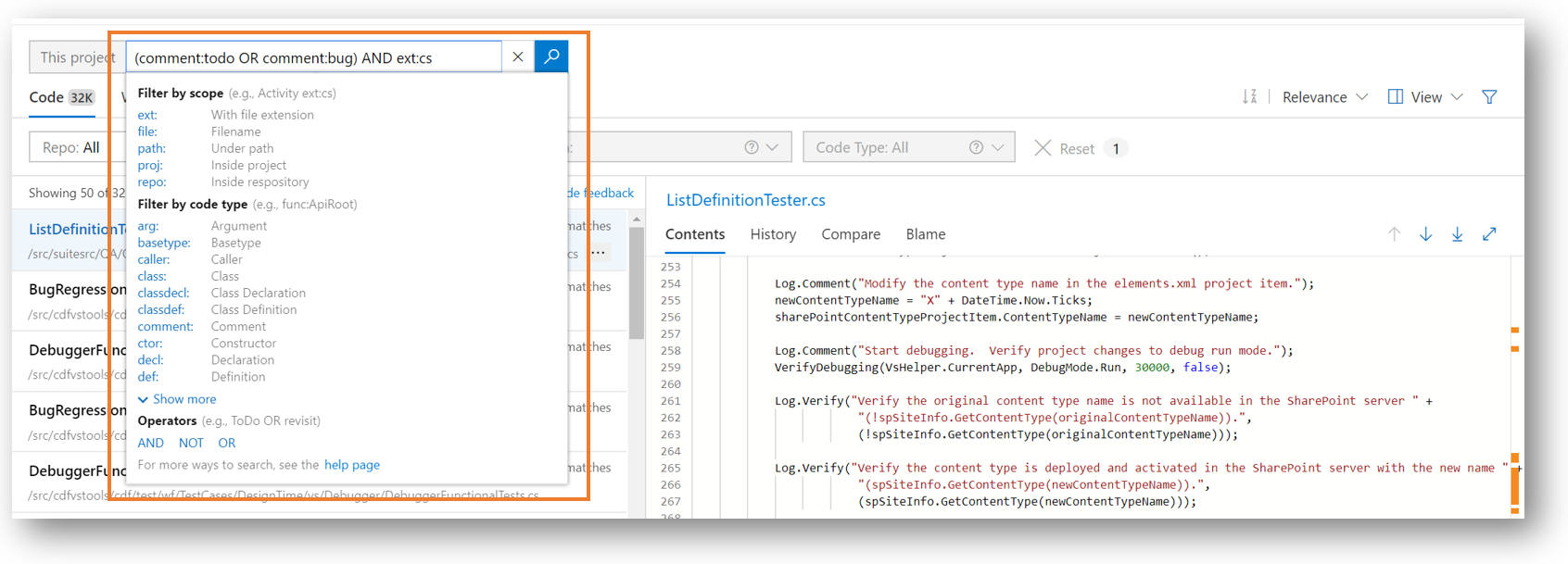 RichFiltering